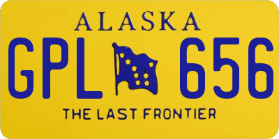 AK license plate GPL656