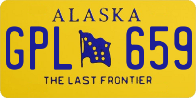 AK license plate GPL659