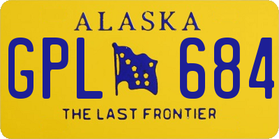 AK license plate GPL684