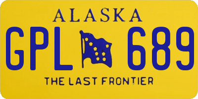 AK license plate GPL689