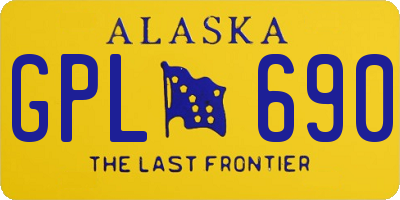 AK license plate GPL690