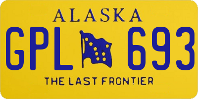 AK license plate GPL693