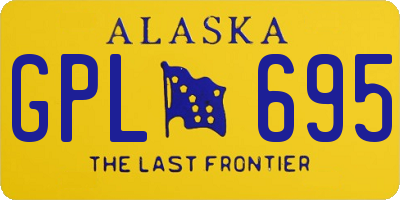 AK license plate GPL695