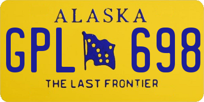 AK license plate GPL698