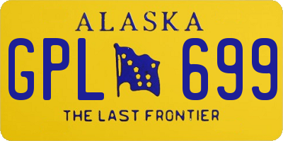 AK license plate GPL699