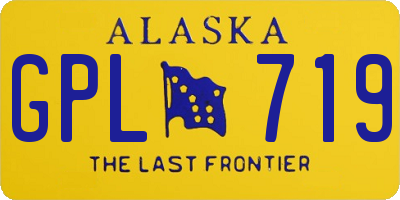 AK license plate GPL719