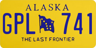 AK license plate GPL741