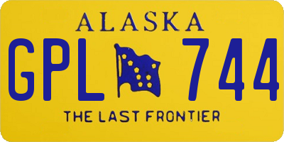 AK license plate GPL744