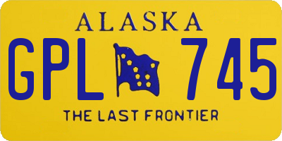 AK license plate GPL745