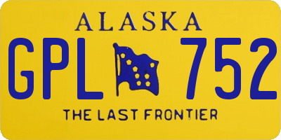 AK license plate GPL752