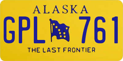 AK license plate GPL761