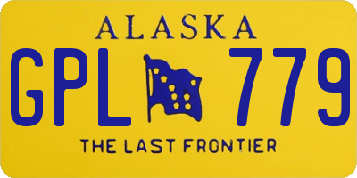 AK license plate GPL779