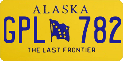 AK license plate GPL782