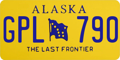 AK license plate GPL790