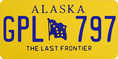 AK license plate GPL797