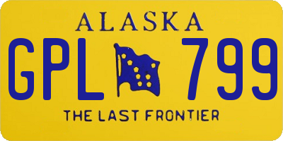 AK license plate GPL799