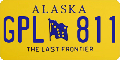 AK license plate GPL811