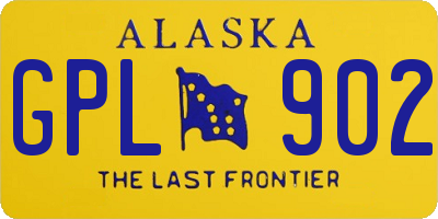 AK license plate GPL902