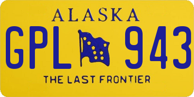 AK license plate GPL943