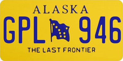 AK license plate GPL946