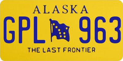 AK license plate GPL963