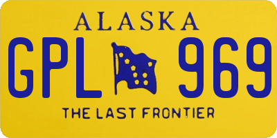 AK license plate GPL969