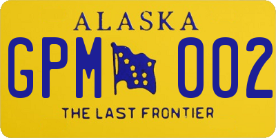 AK license plate GPM002