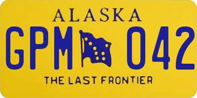 AK license plate GPM042