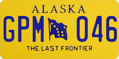 AK license plate GPM046