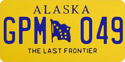AK license plate GPM049