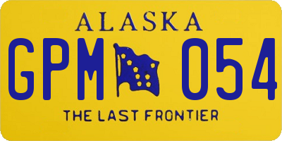 AK license plate GPM054