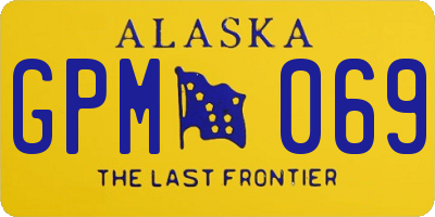 AK license plate GPM069
