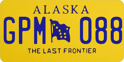 AK license plate GPM088