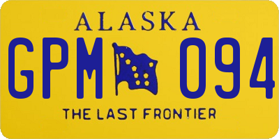 AK license plate GPM094