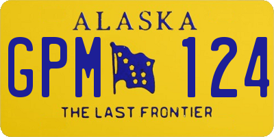 AK license plate GPM124
