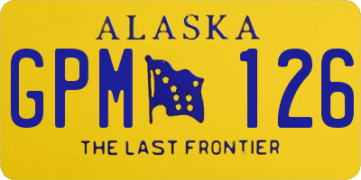 AK license plate GPM126