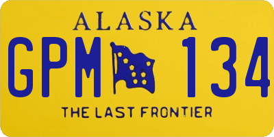 AK license plate GPM134