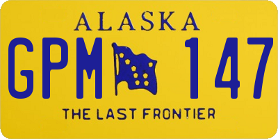 AK license plate GPM147