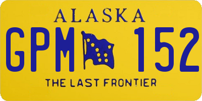 AK license plate GPM152