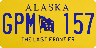 AK license plate GPM157