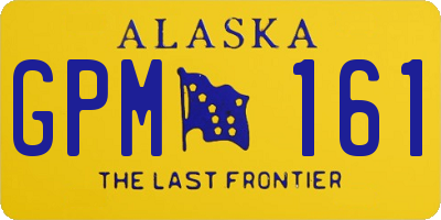 AK license plate GPM161