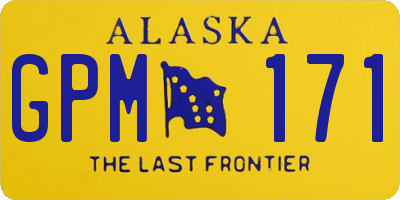 AK license plate GPM171