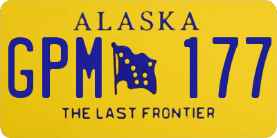AK license plate GPM177