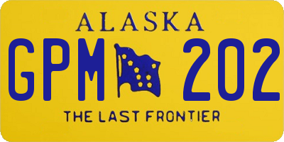 AK license plate GPM202