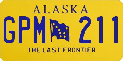 AK license plate GPM211