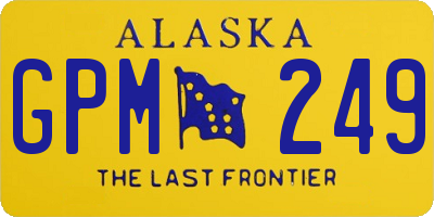 AK license plate GPM249