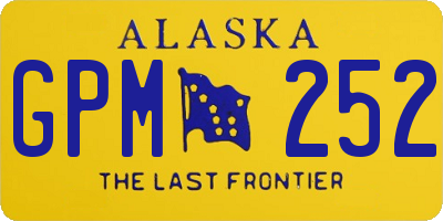 AK license plate GPM252