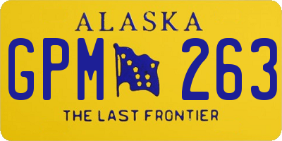 AK license plate GPM263