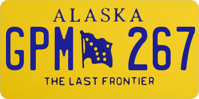 AK license plate GPM267