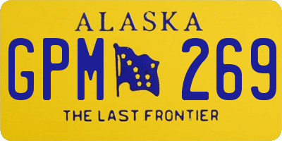 AK license plate GPM269